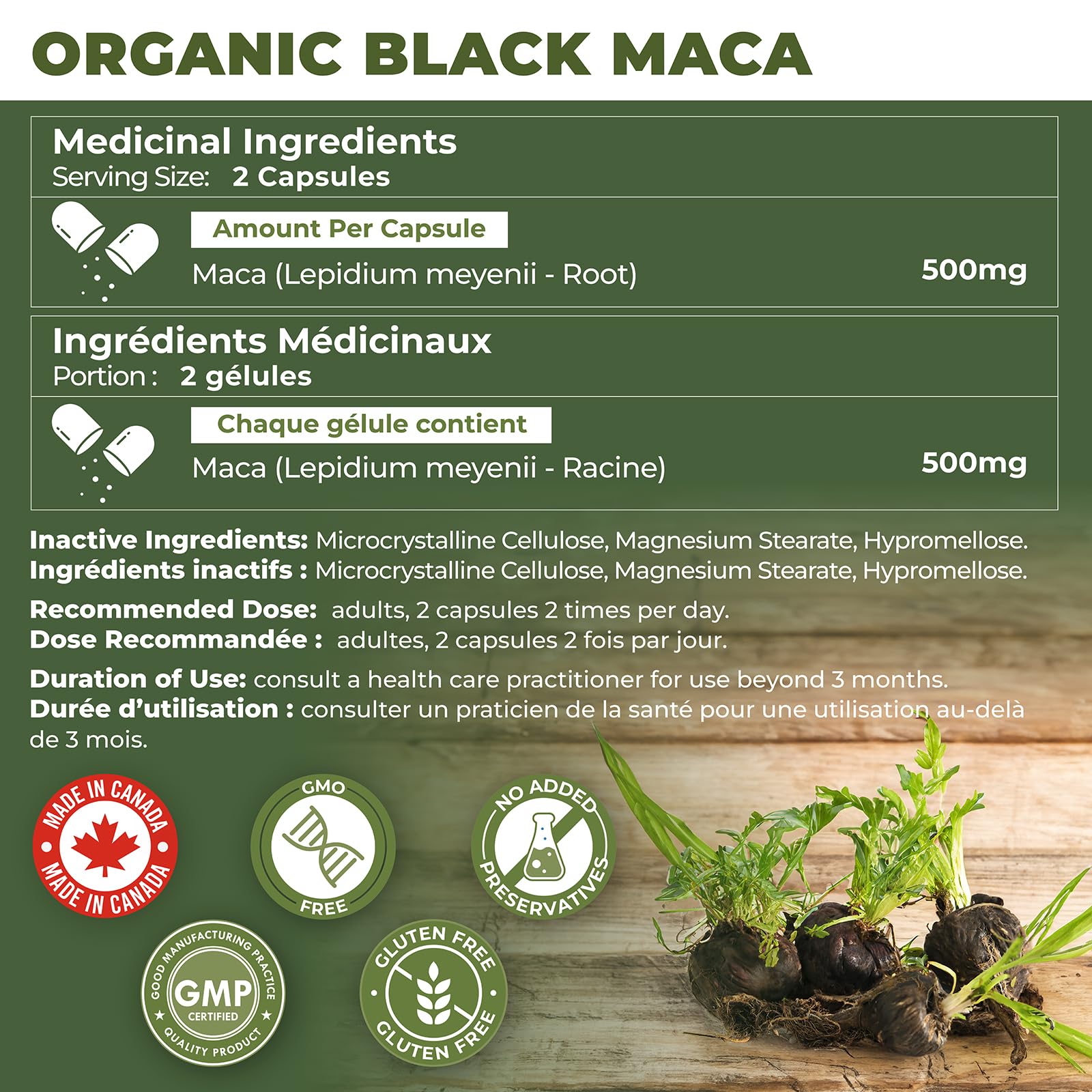 Organic Black Maca Root Powder | Energy, Performance & Mood Support for Men &...