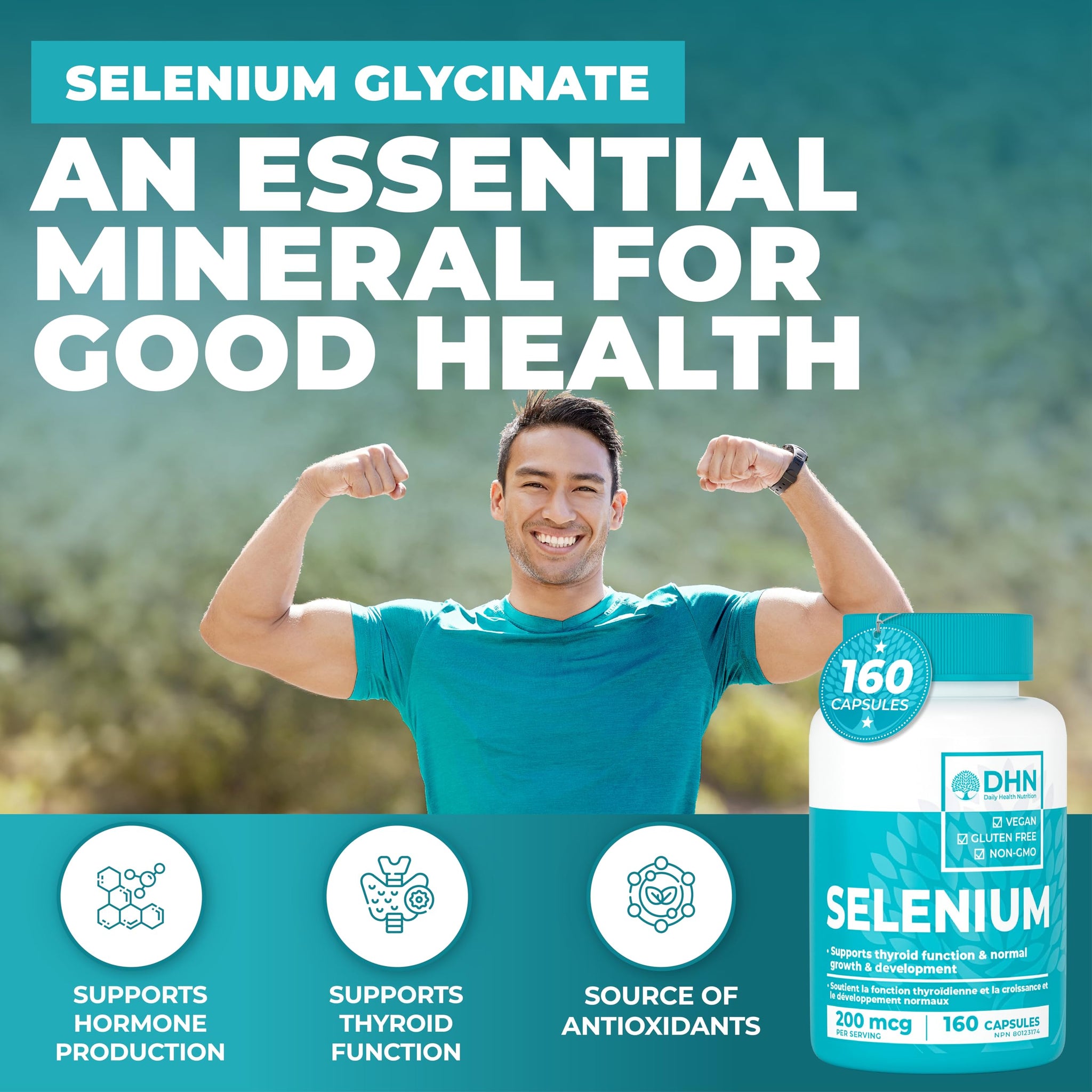 Extra Strength Max Absorb Selenium Glycinate 200 mcg | 160 Capsules | Superio...