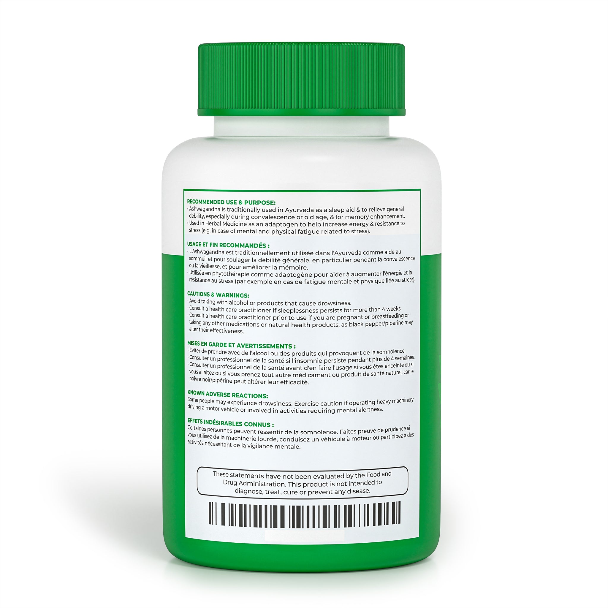 160 Concentrated Ashwagandha Root Capsules with Black Pepper | 520...