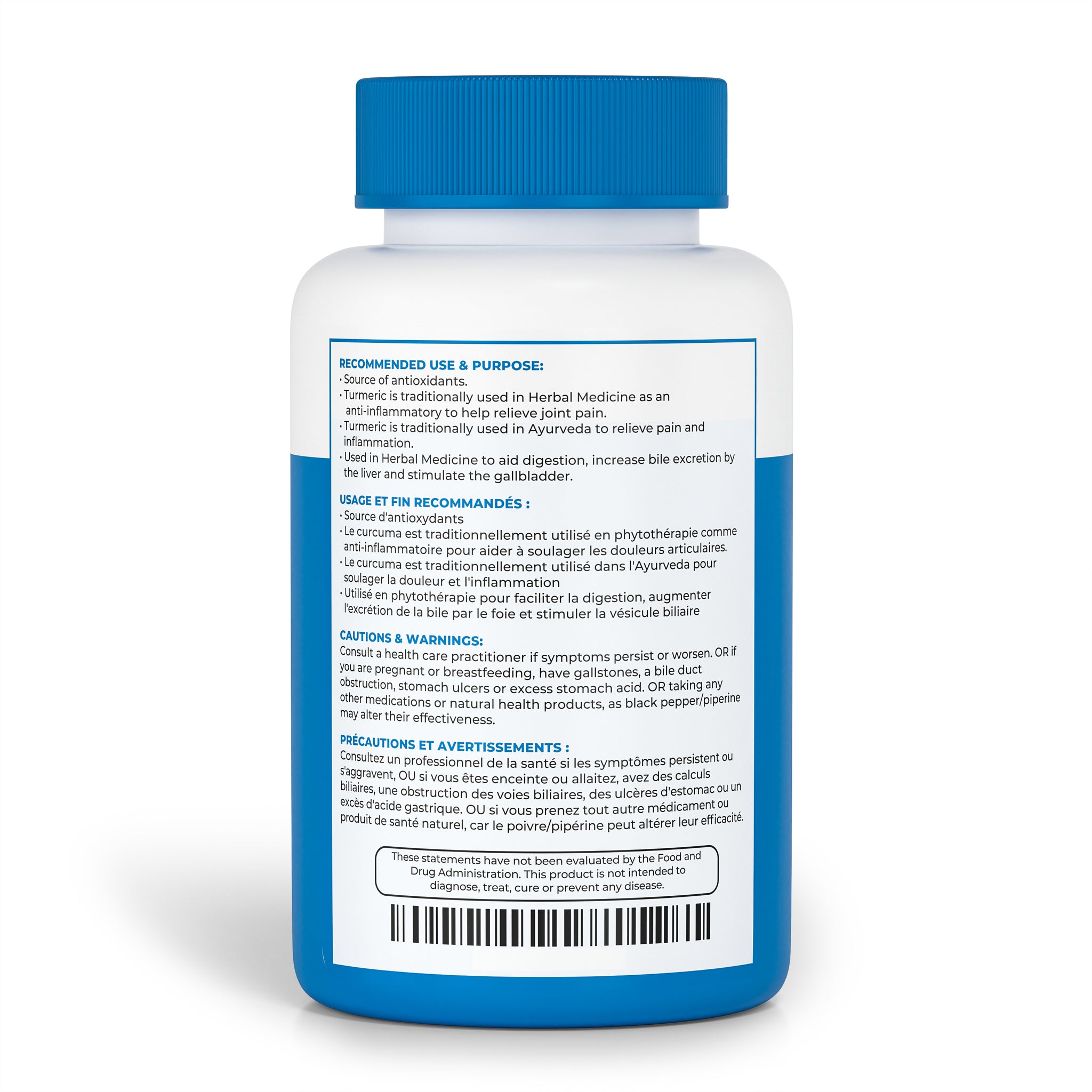 160 Capsules of High Potency Turmeric Curcumin + Black Pepper | 3700mg per serving (1850mg per capsule x2)