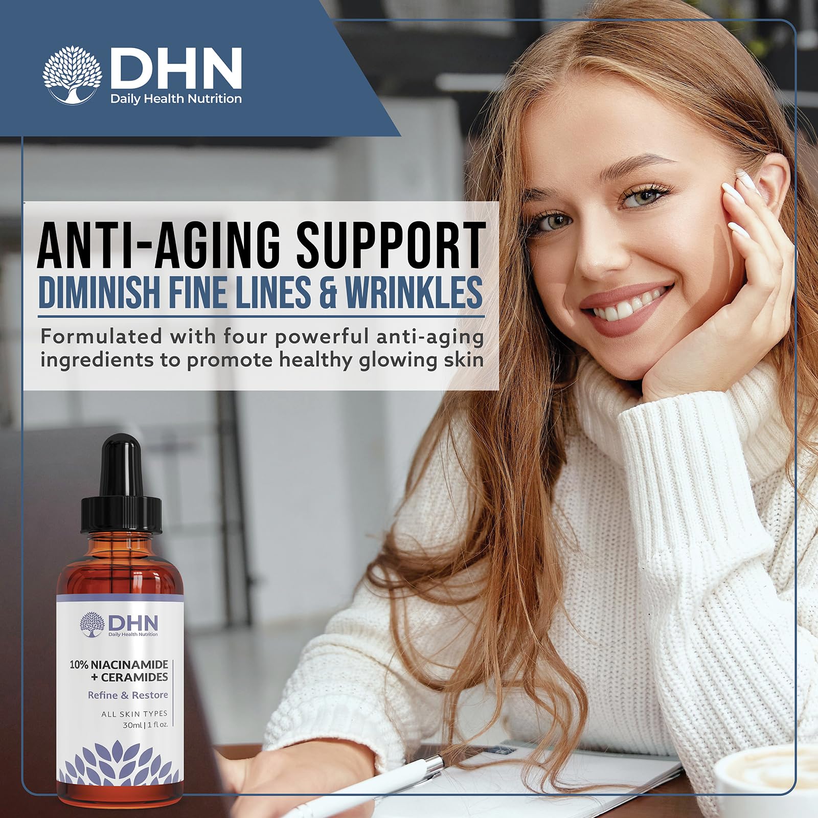 10% Niacinamide + Ceramides Anti-Aging Repair Serum